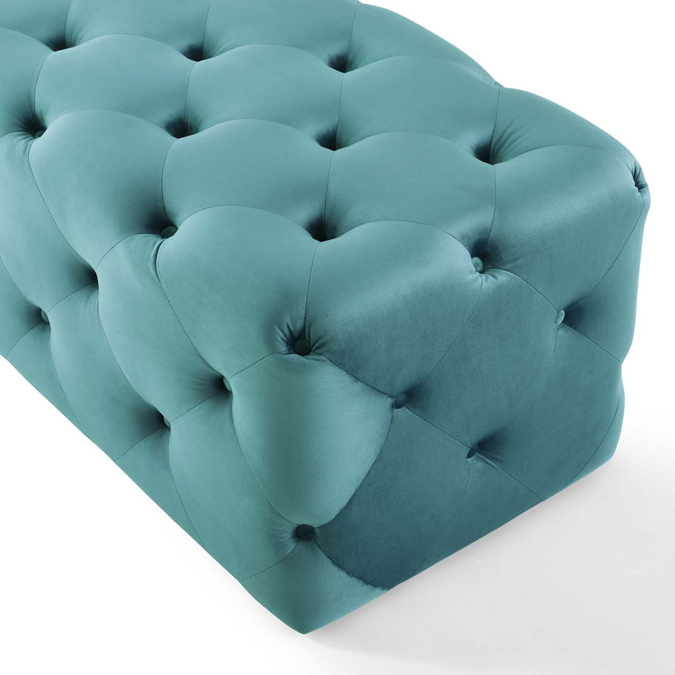 Anthem 60" Tufted Button Entryway Performance Velvet Bench.