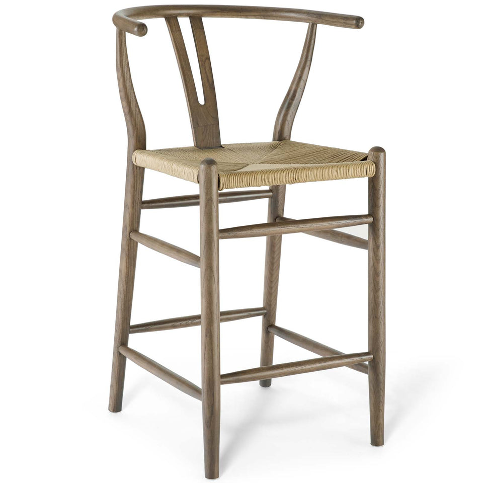 Amish Wood Counter Stool.