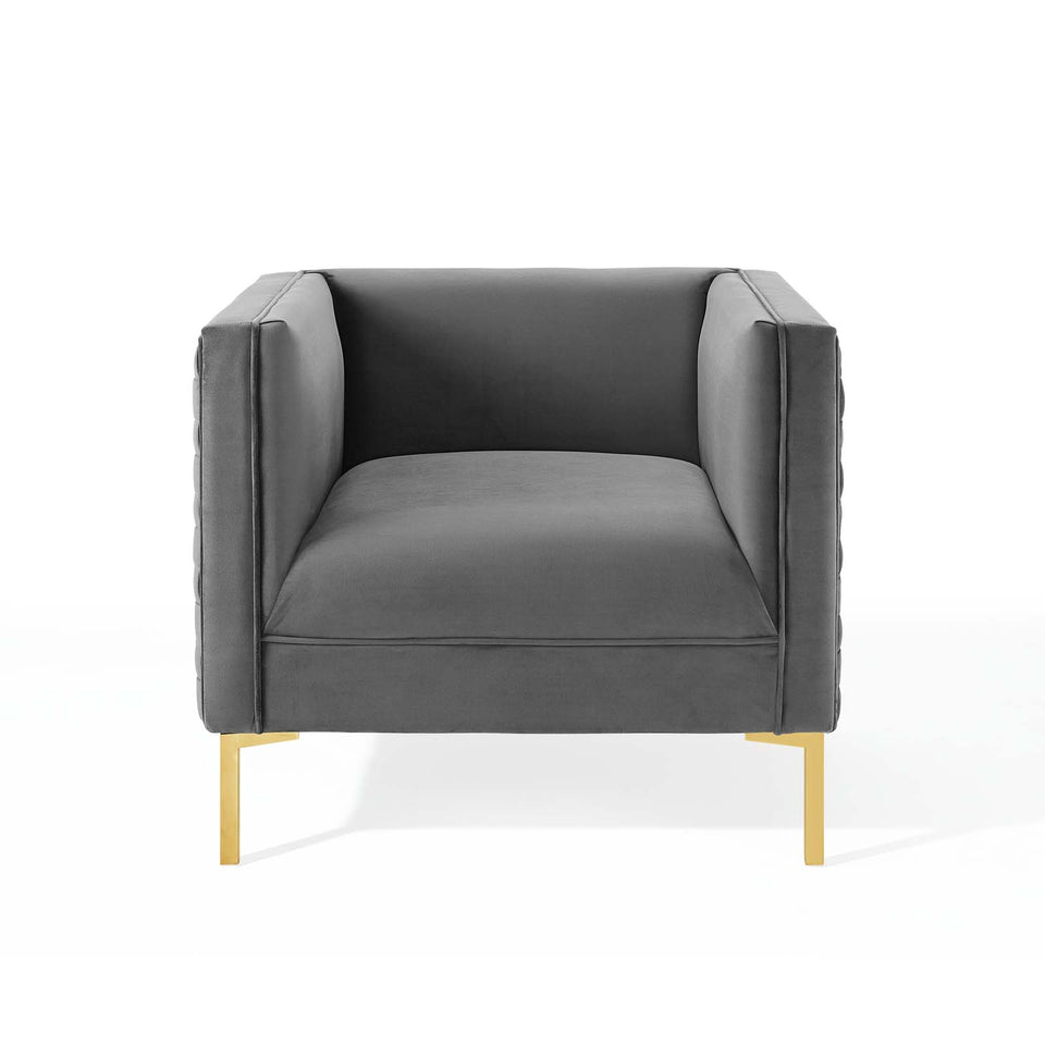 Resonate Performance Velvet Armchair.
