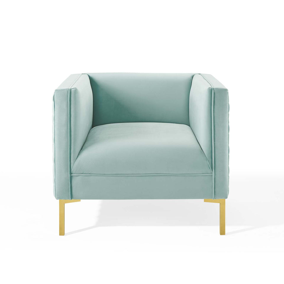 Resonate Performance Velvet Armchair.