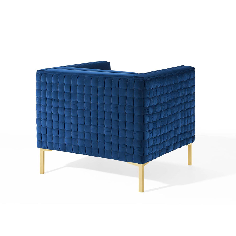 Resonate Performance Velvet Armchair.
