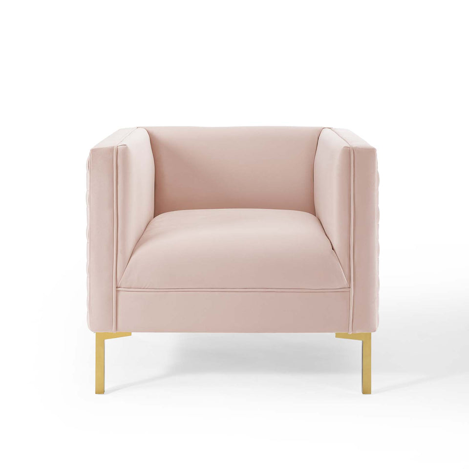 Resonate Performance Velvet Armchair.