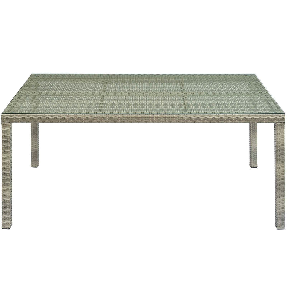 Conduit 7 Piece Outdoor Patio Wicker Rattan Dining Set.