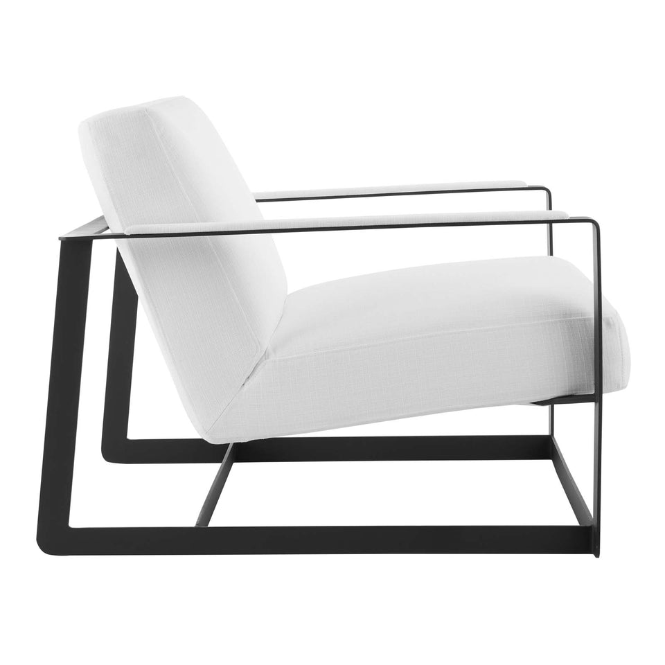 Seg Upholstered Fabric Accent Chair.