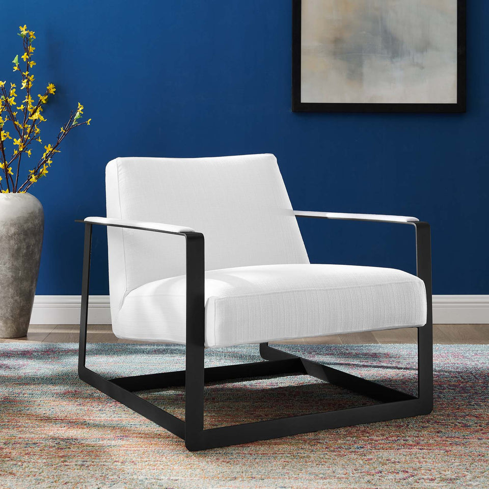 Seg Upholstered Fabric Accent Chair.