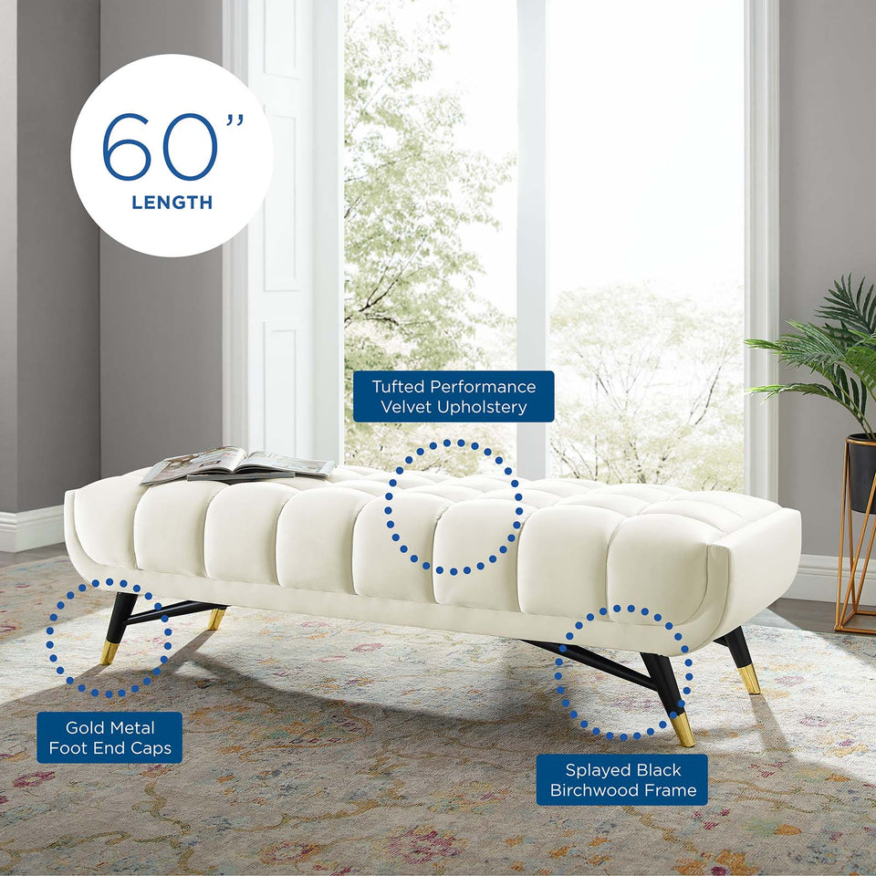 Adept 60" Performance Velvet Bench.