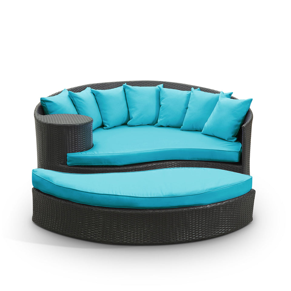 Taiji Outdoor Patio Wicker Daybed.