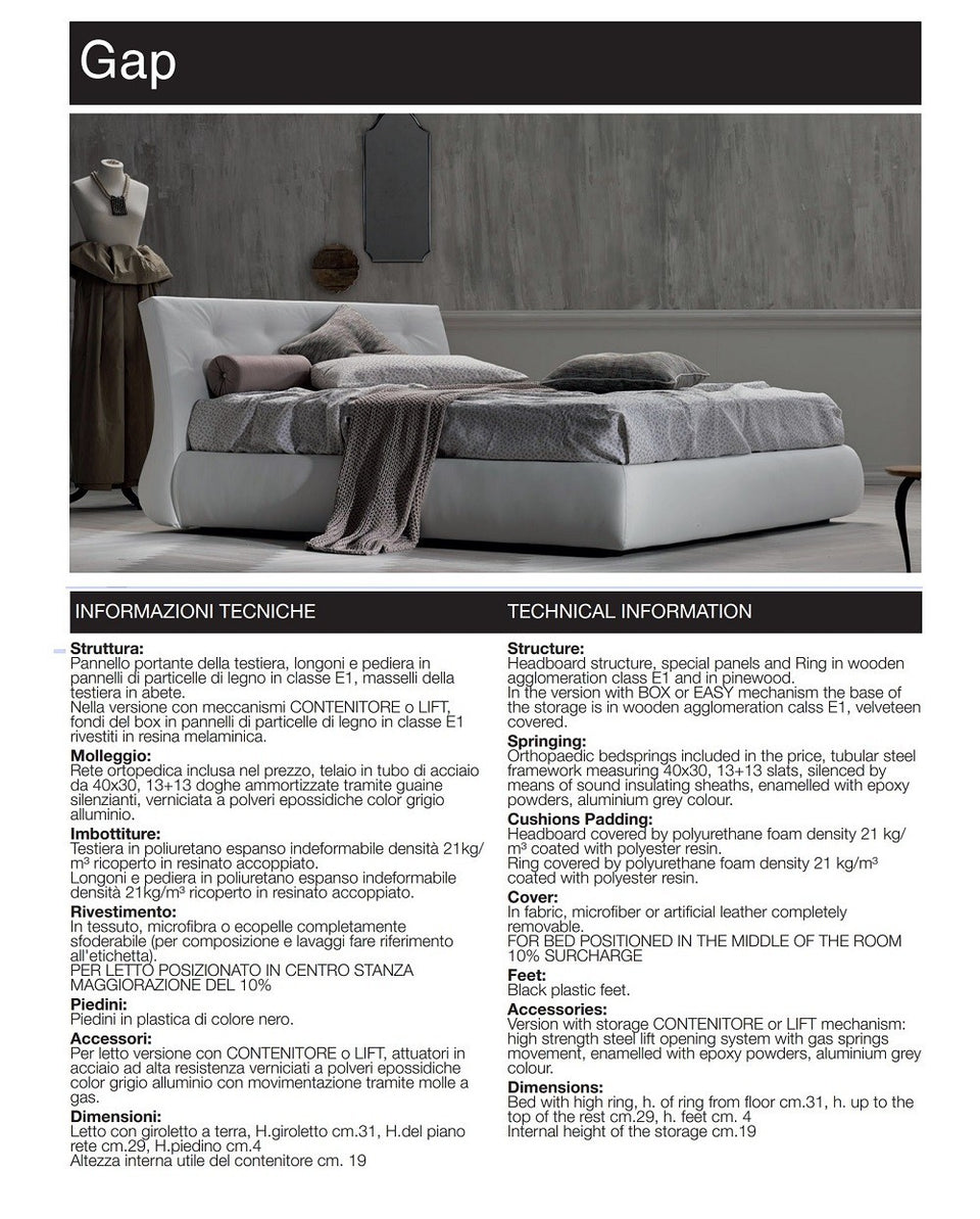 Gap Storage Bed.