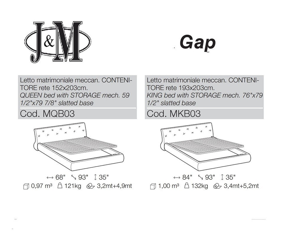Gap Storage Bed.