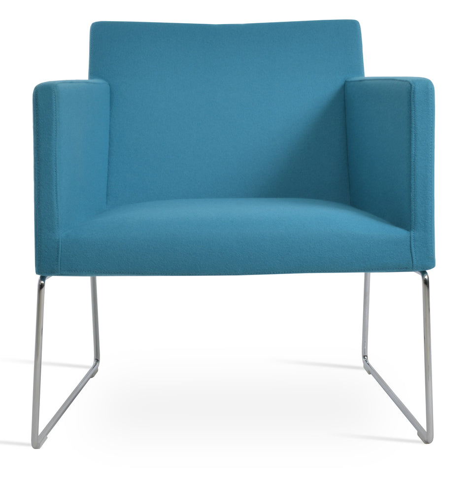 Harput Lounge Chair Sled Base.