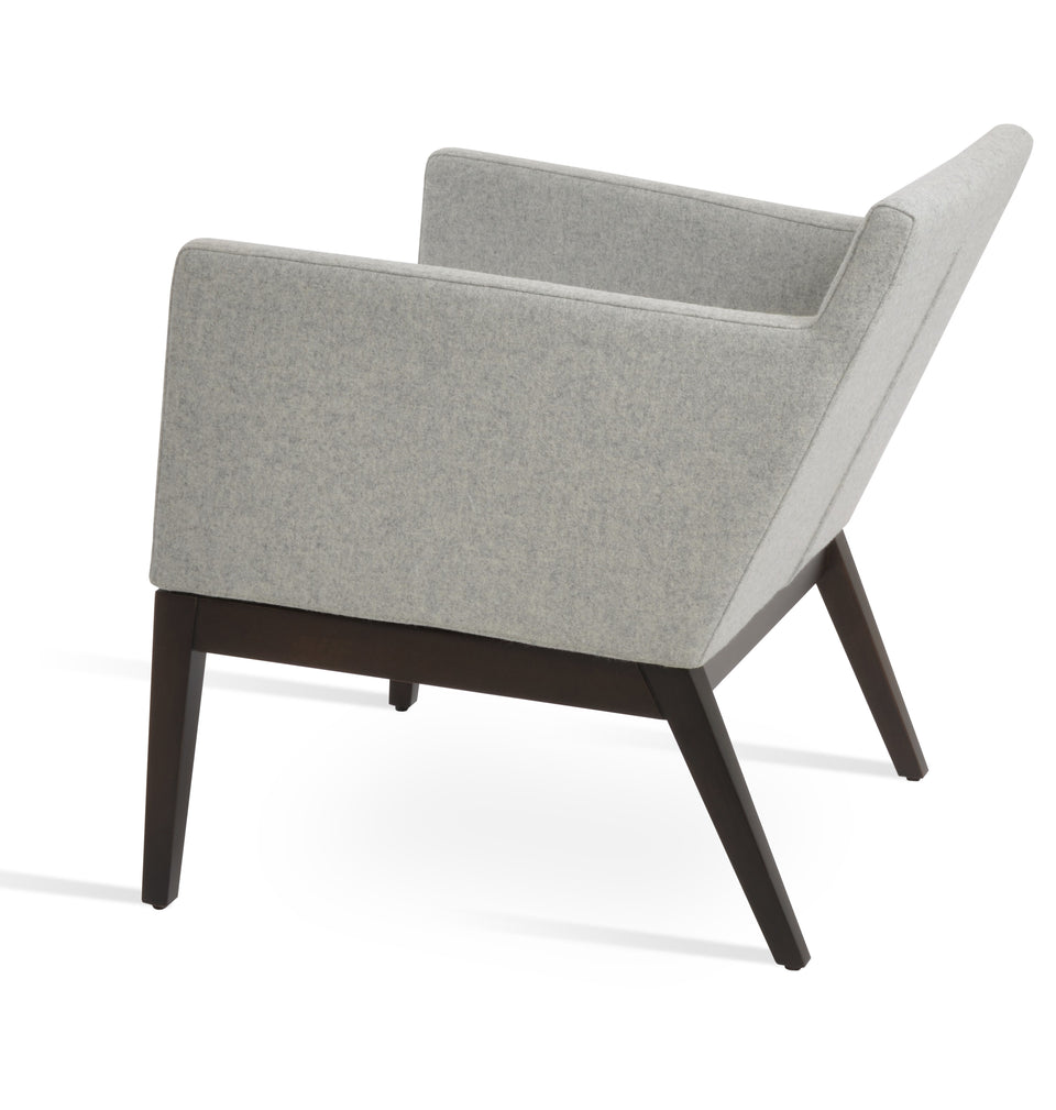 Harput Lounge Chair Wood Sled Base.