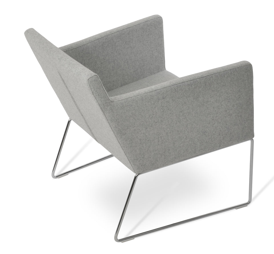 Harput Lounge Chair Sled Base.