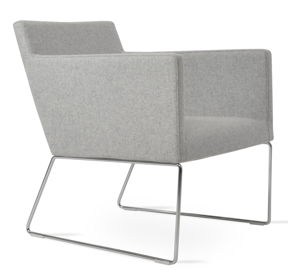 Harput Lounge Chair Sled Base.