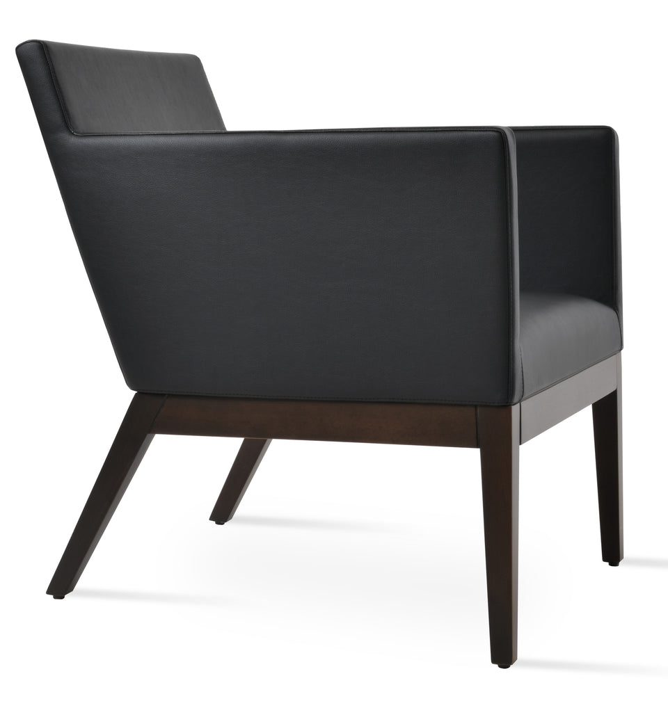 Harput Lounge Chair Wood Sled Base.