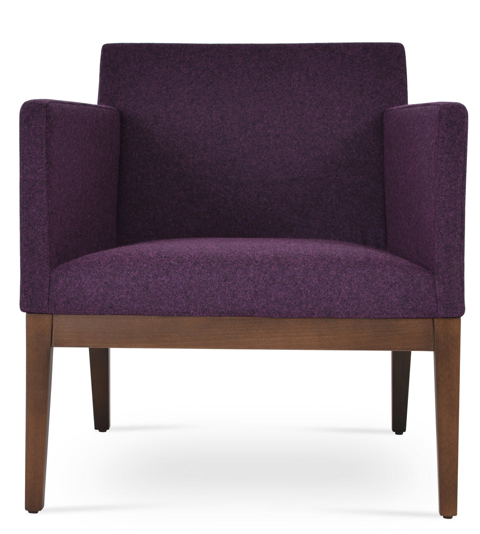 Harput Lounge Chair Wood Sled Base.