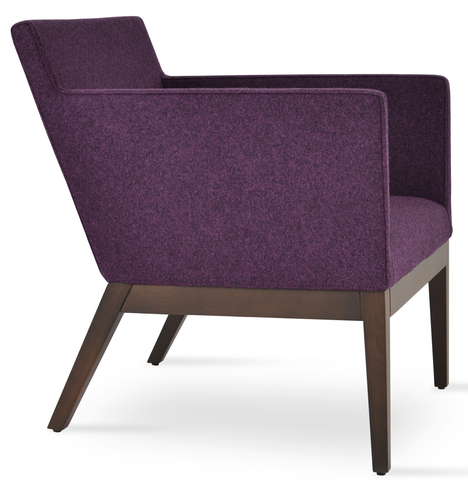 Harput Lounge Chair Wood Sled Base.