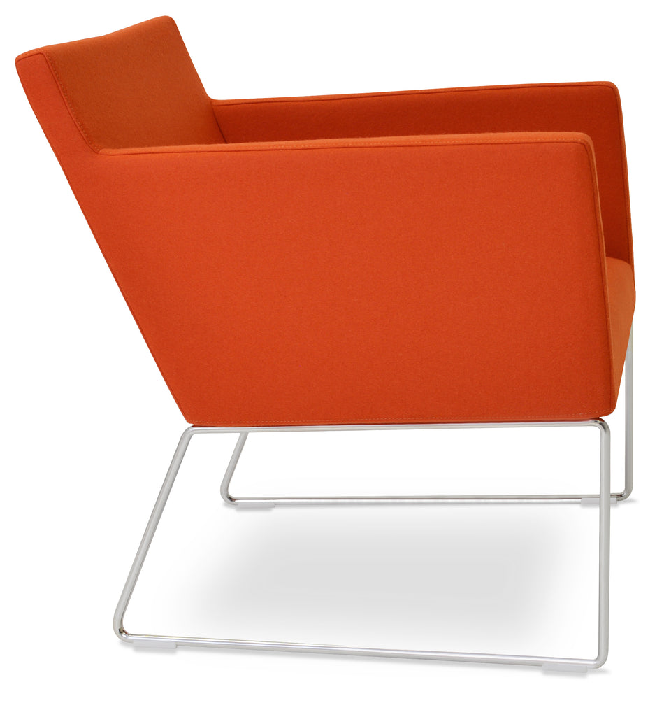 Harput Lounge Chair Sled Base.