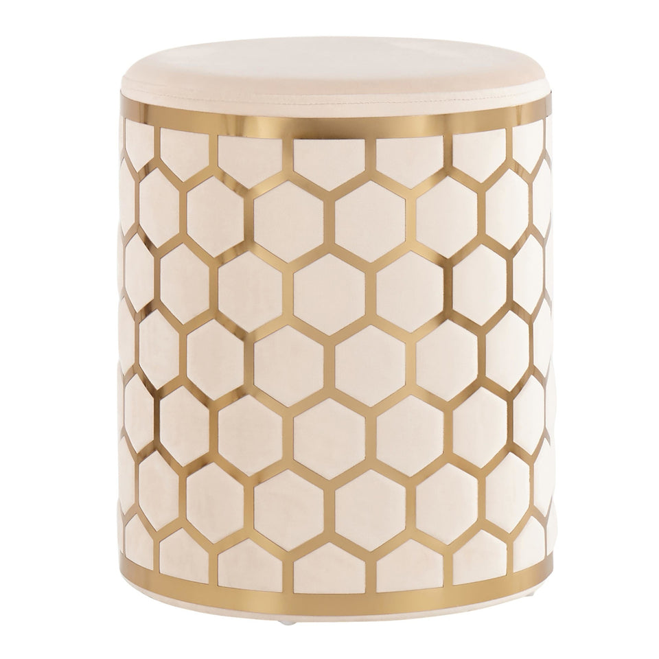 Honeycomb Ottoman.