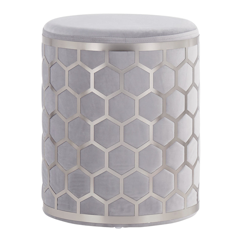 Honeycomb Ottoman.