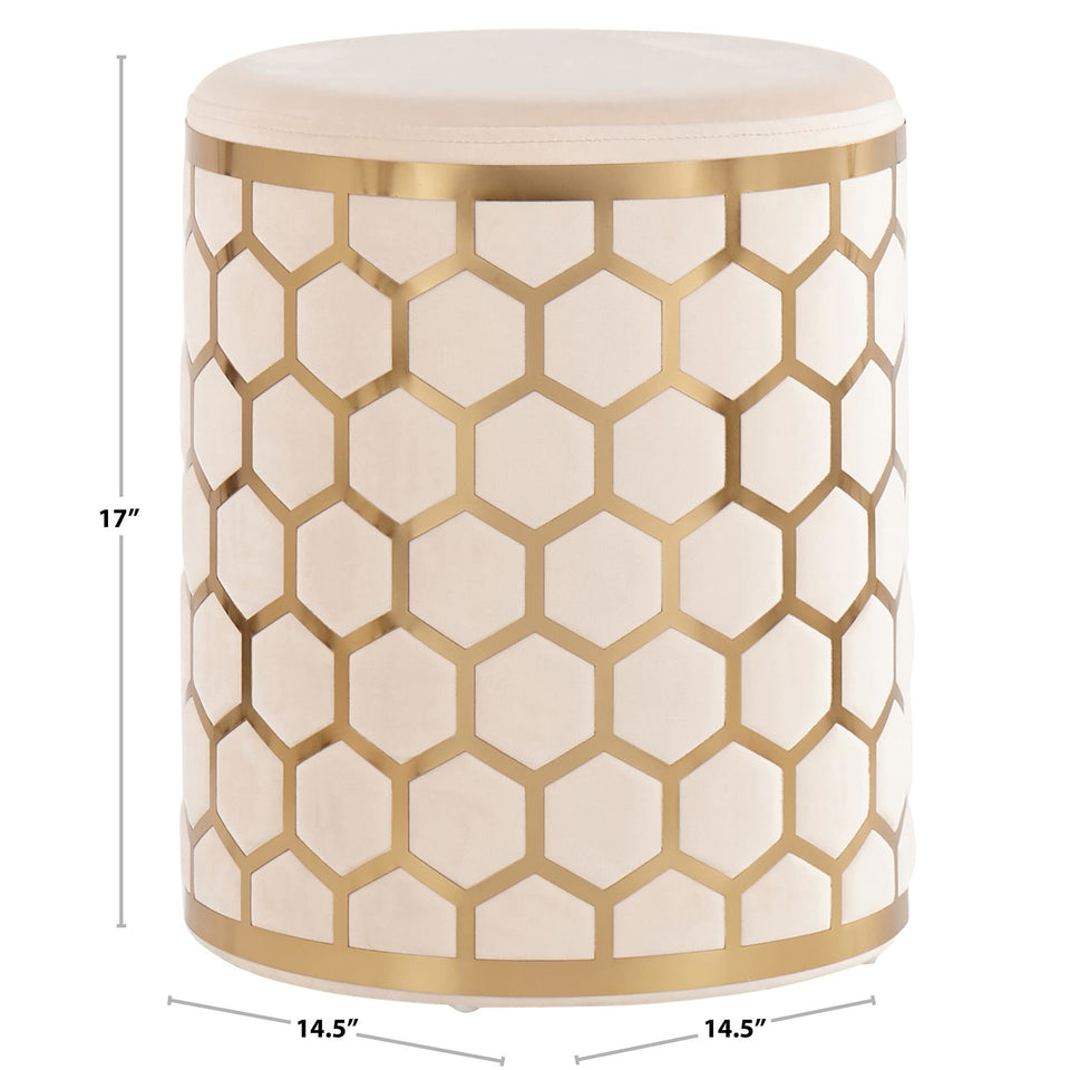 Honeycomb Ottoman.