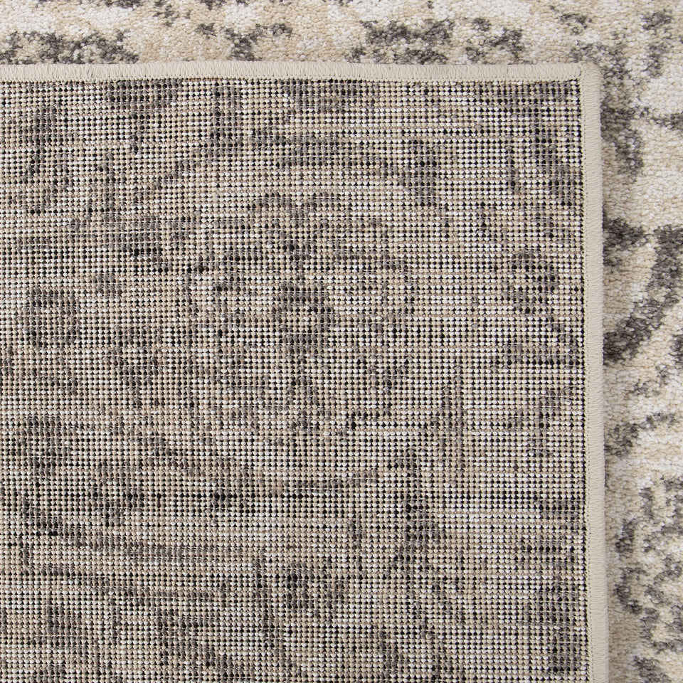 Berkeley Contemporary 5x8 Area Rug in Cream/Gray