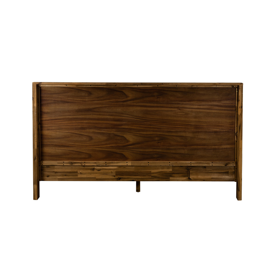 Cusco Rustic Acacia Platform King Bed