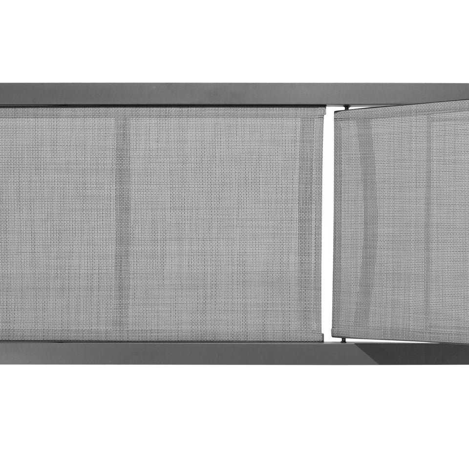 Solana Outdoor Dark Grey Aluminum Stacking Chaise Lounge Chair
