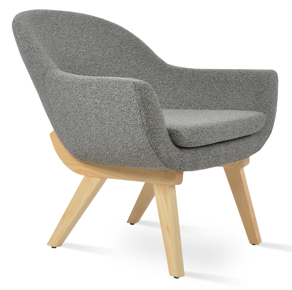 Madison Armchair Wood Base.