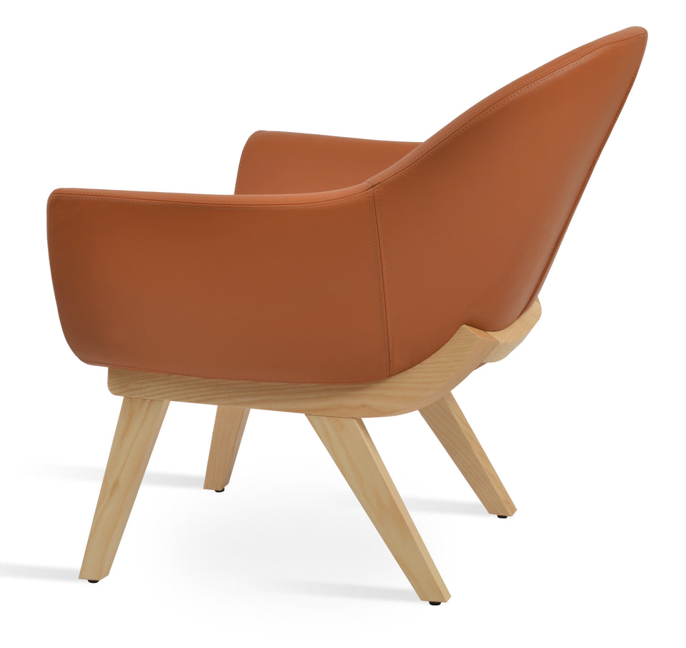 Madison Armchair Wood Base.