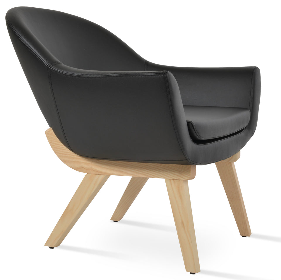 Madison Armchair Wood Base.