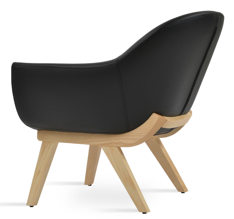 Madison Armchair Wood Base.