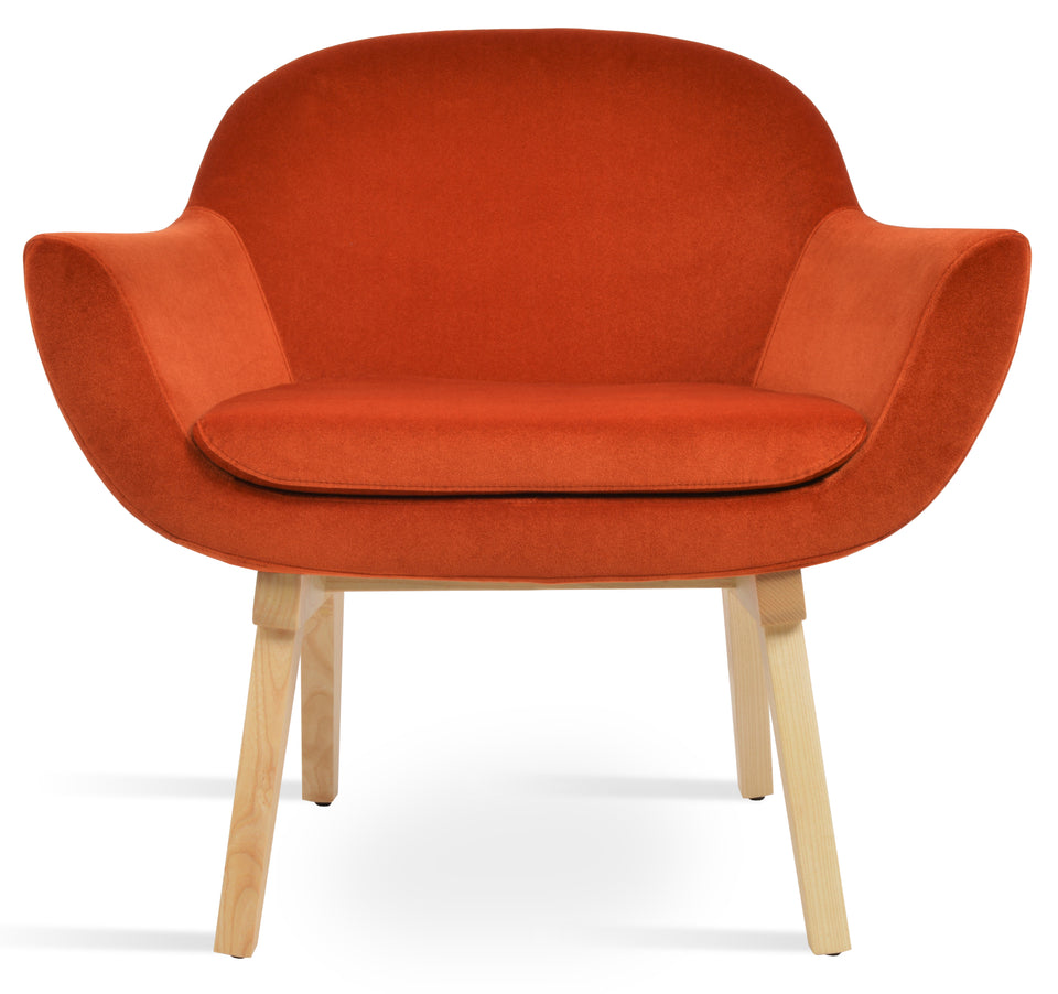 Madison Armchair Wood Base.