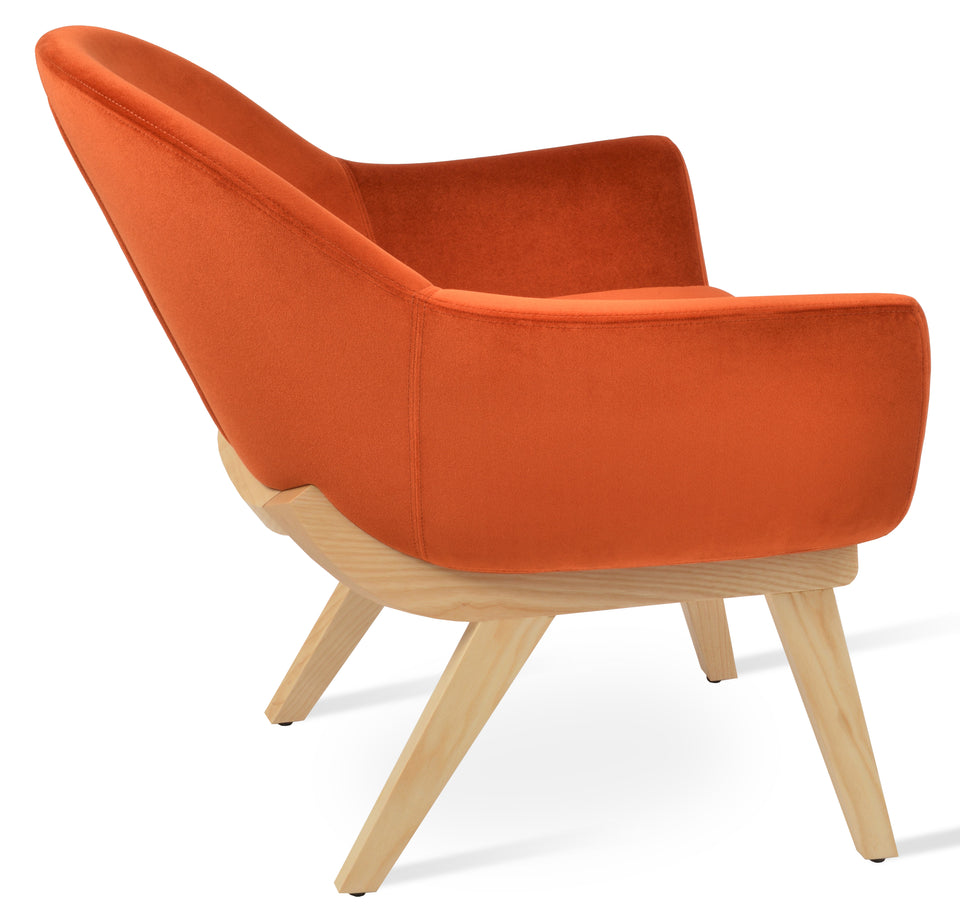 Madison Armchair Wood Base.