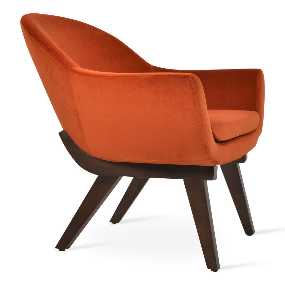 Madison Armchair Wood Base.