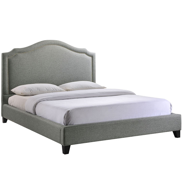 CHARLOTTE QUEEN BED IN GRAY.