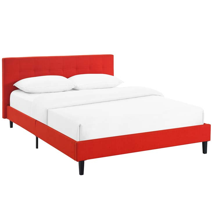 LINNEA FULL FABRIC BED.