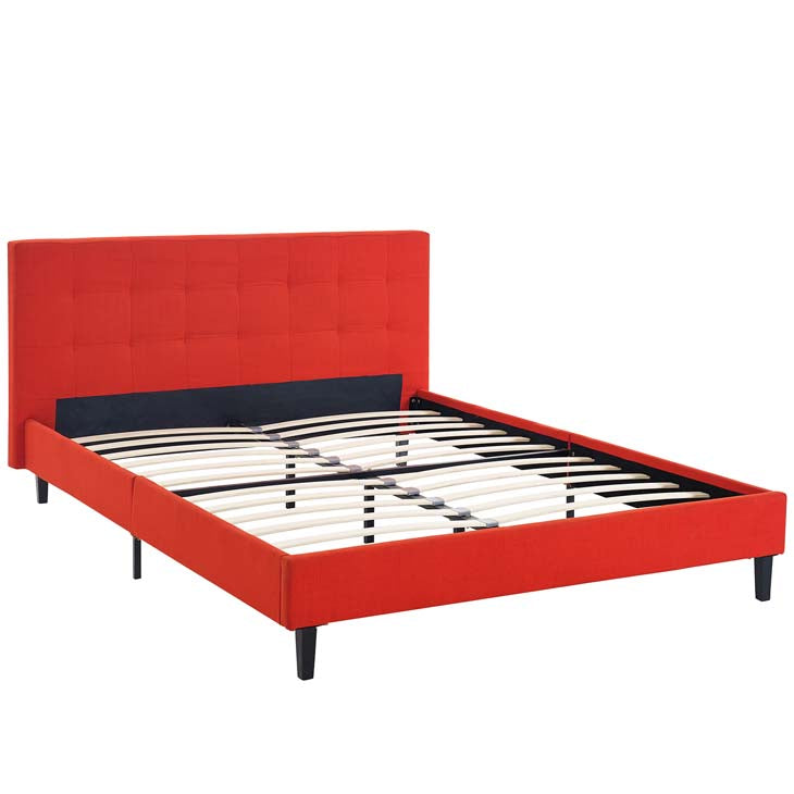 LINNEA FULL FABRIC BED.