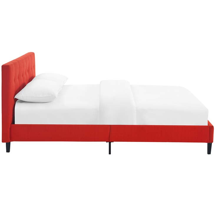 LINNEA FULL FABRIC BED.