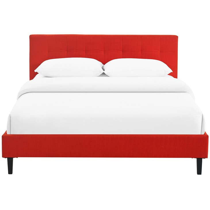 LINNEA FULL FABRIC BED.
