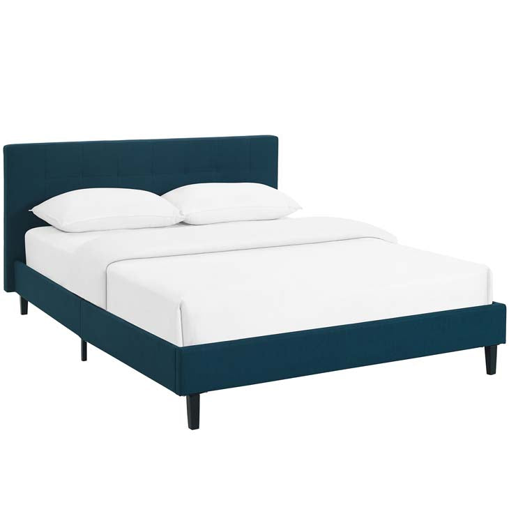 LINNEA FULL FABRIC BED.