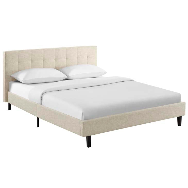 LINNEA FULL FABRIC BED.