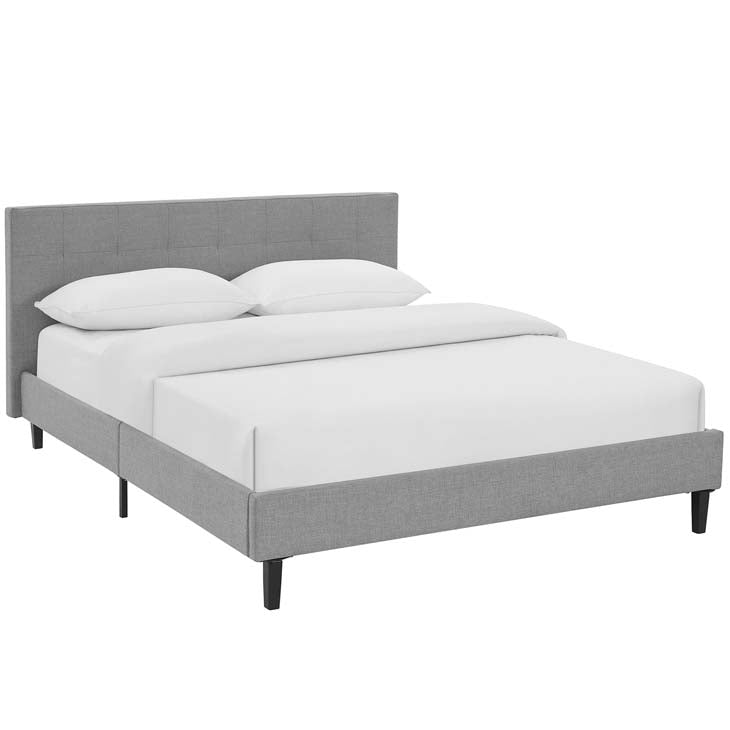LINNEA FULL FABRIC BED.