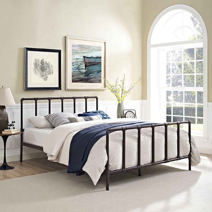 DOWER STAINLESS STEEL BED.