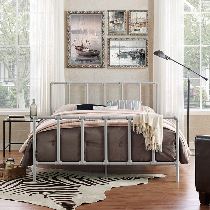 DOWER STAINLESS STEEL BED.
