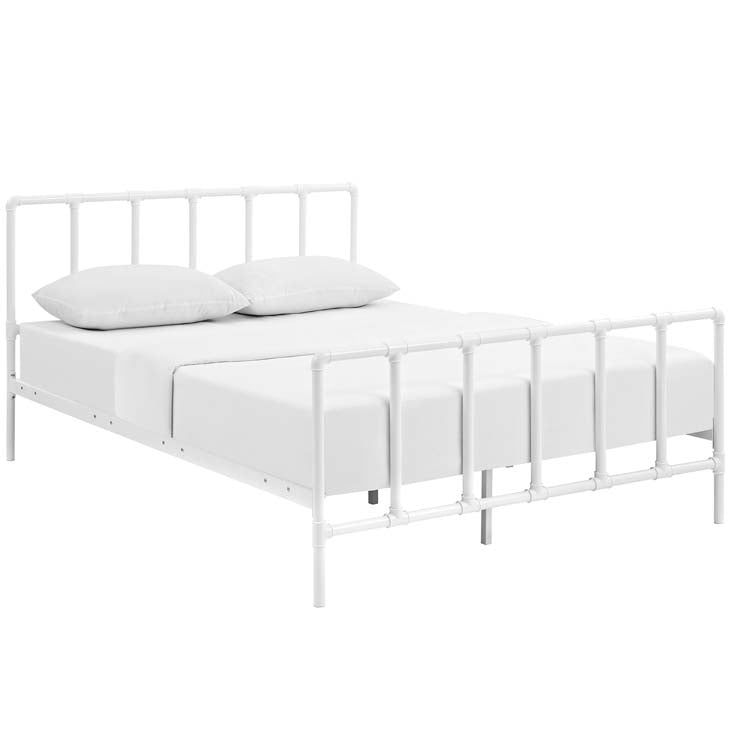 DOWER STAINLESS STEEL BED.