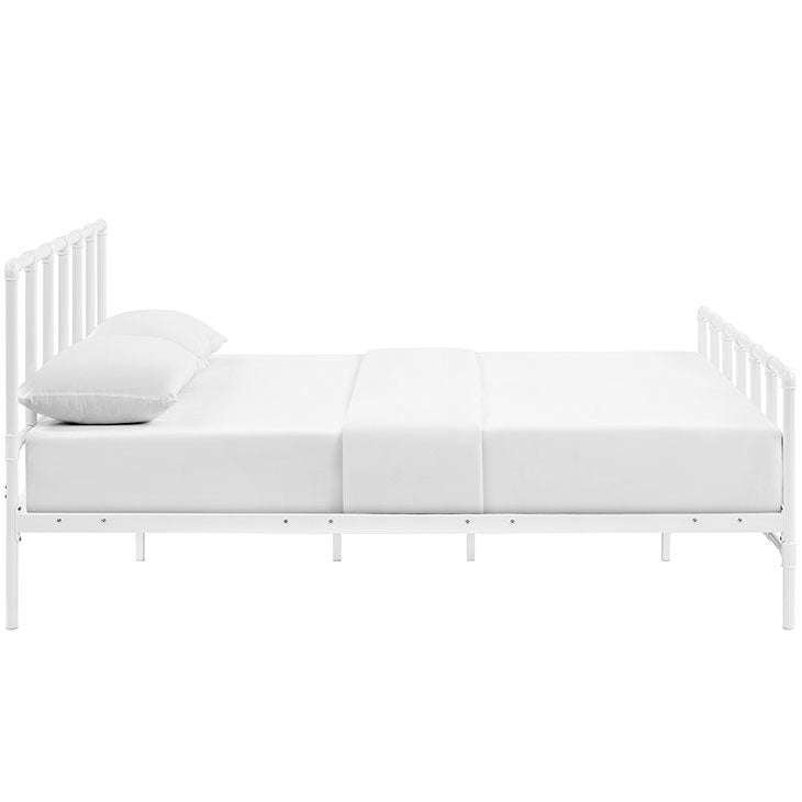 DOWER STAINLESS STEEL BED.