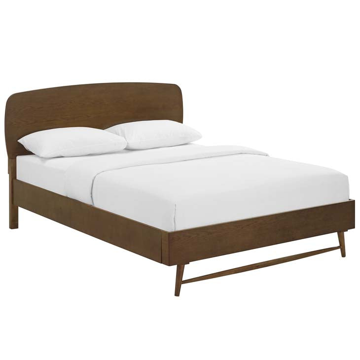 Talwyn Wood Platform Bed in Chestnut.