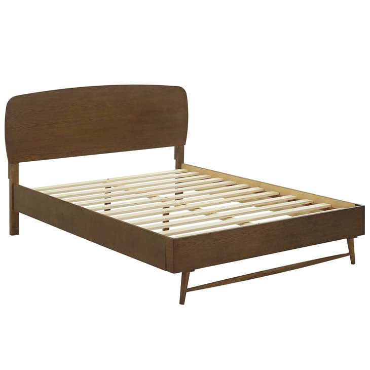 Talwyn Wood Platform Bed in Chestnut.