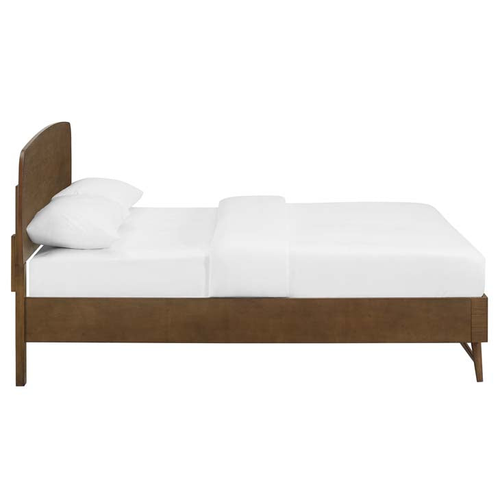 Talwyn Wood Platform Bed in Chestnut.