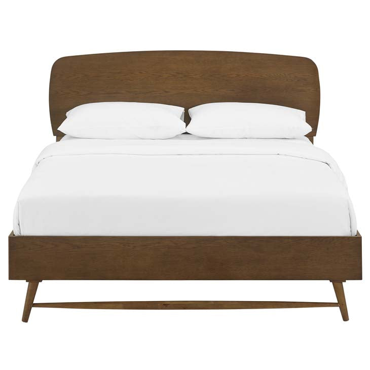 Talwyn Wood Platform Bed in Chestnut.
